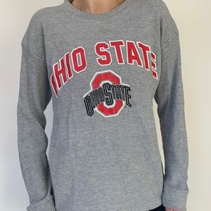 OSU waffle long sleeve top